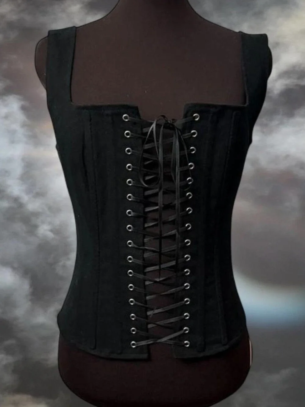 Forest Ink Black Dolly Corset XL Like New - Picture 2 of 7